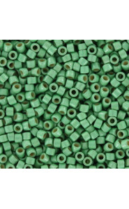 Miyuki delica Beads 11/0 - Duracoat galvanized matted dark mint green DB-1844F